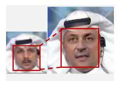 Face swapping example cropped from Figure 3(a)